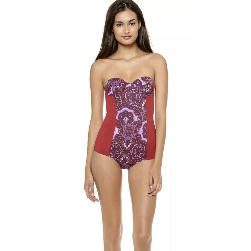ZINKE Women's Rio Print Starboard One-Piece Bathing Suit $132 NWOT